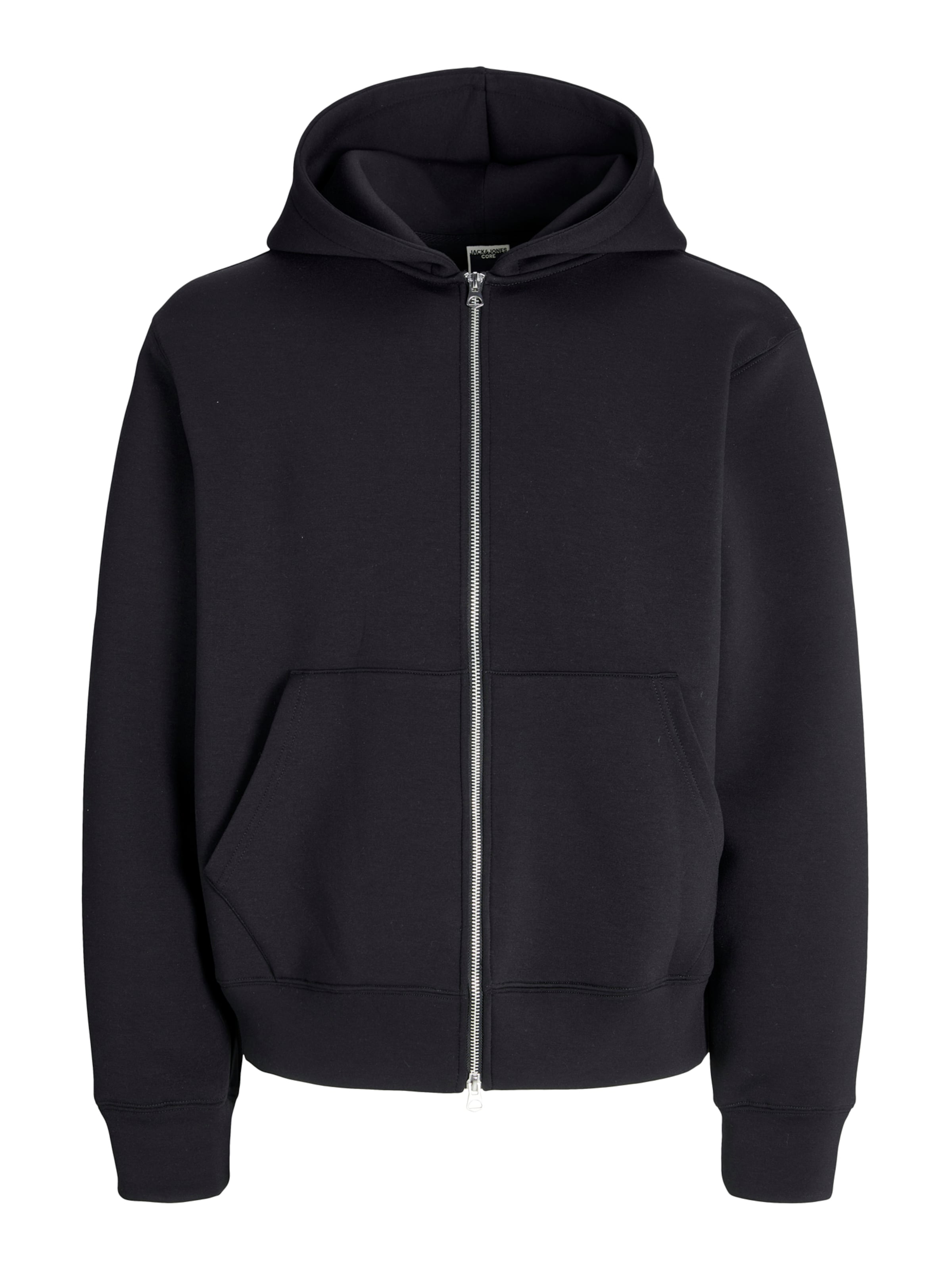 JACK & JONES Sweatjacka i svart: framsida