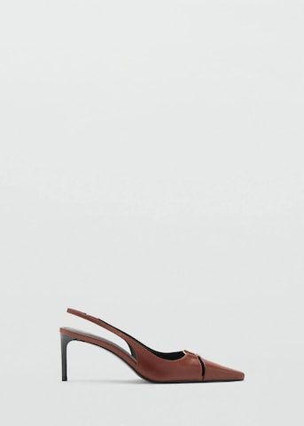 MANGO Slingpumps 'Ringo' in Braun