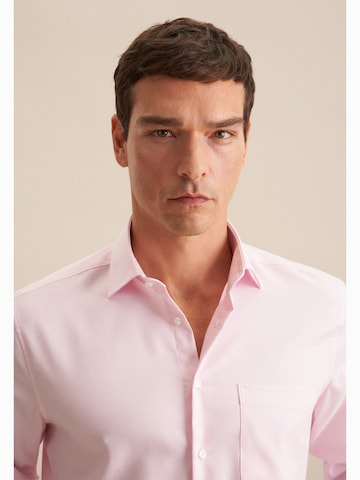 SEIDENSTICKER Comfort fit Button Up Shirt in Pink