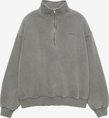 Sweat-shirt 'STWD' Pull&Bear en gris : devant