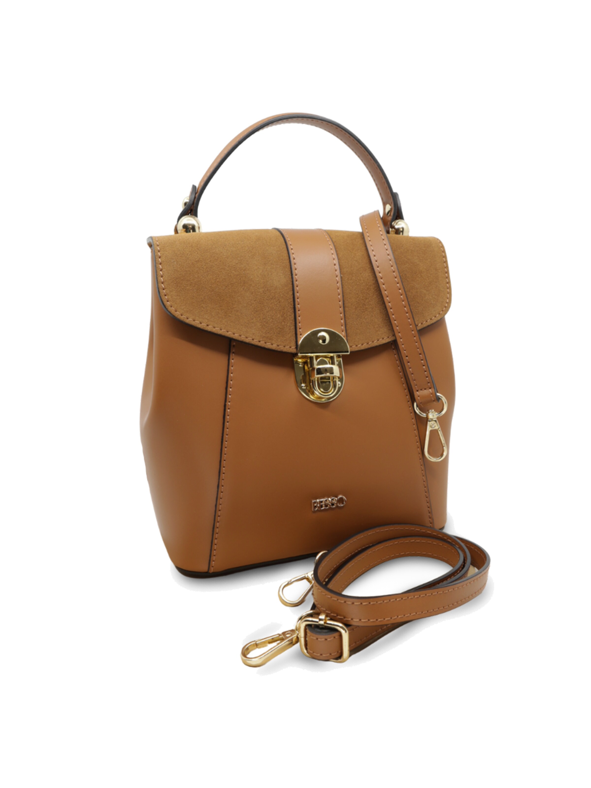BESSO Handbag 'Stile in Citta' in Brown: front