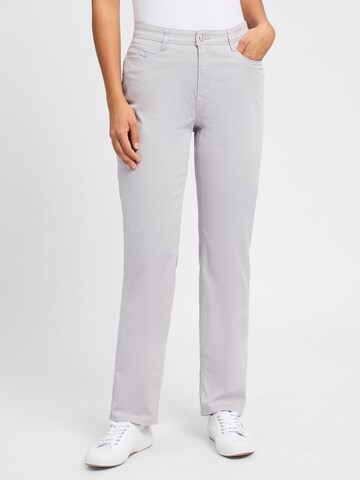 BRAX Regular Broek 'Carola' in Grijs: voorkant