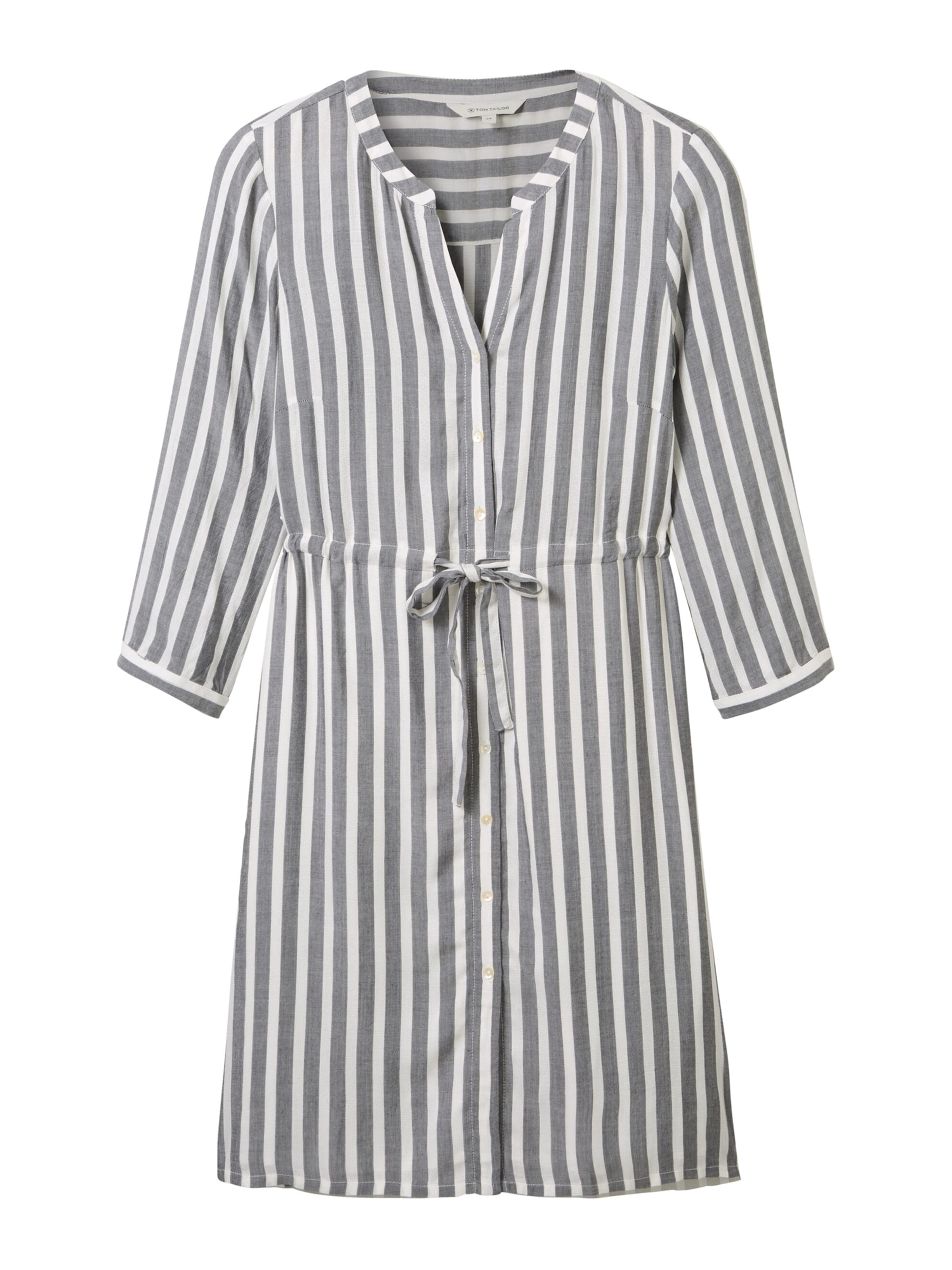 TOM TAILOR Shirt Dress in Grey: front