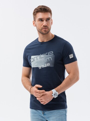 T-Shirt 'S1749' Ombre en bleu : devant