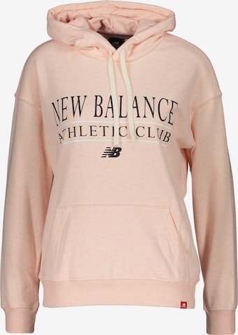 Sweat-shirt new balance en rose : devant
