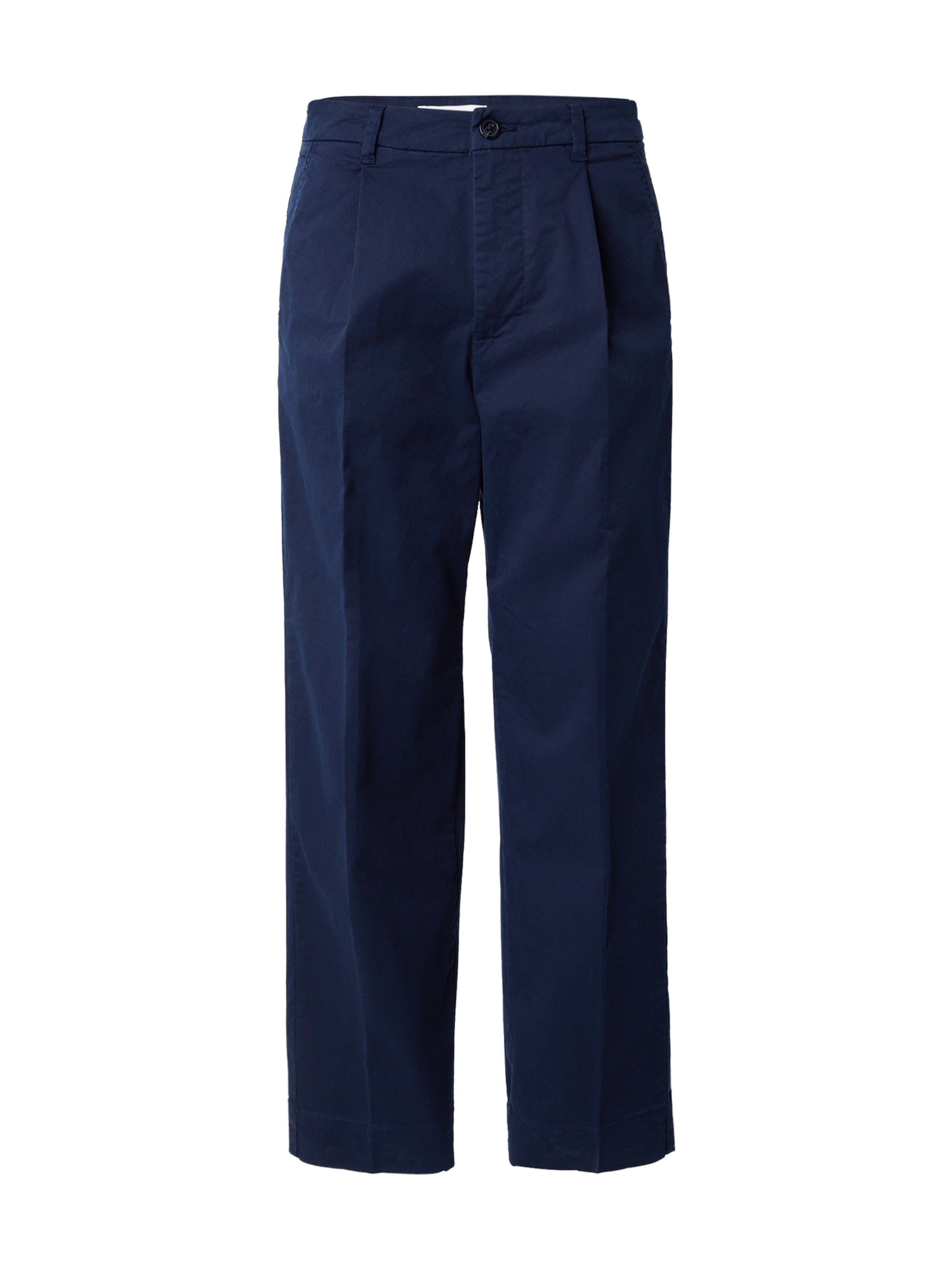 SELECTED Loose fit Pleat-Front Pants 'SLHZ220' in Blue: front