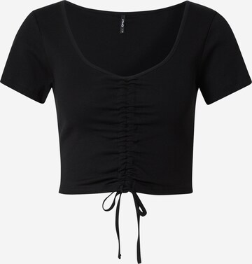 T-shirt 'KIKA' ONLY en noir : devant