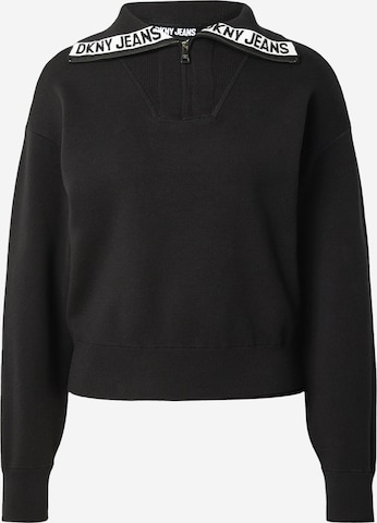 DKNY Sweter w kolorze czarny: przód