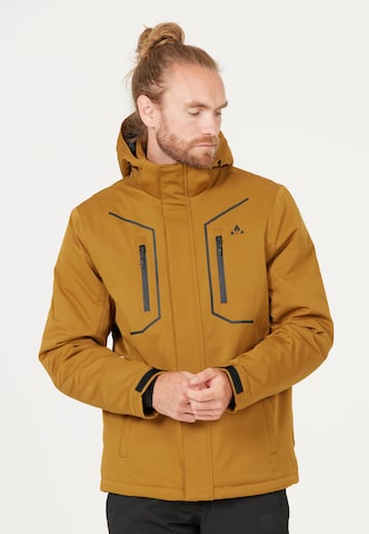 Whistler Outdoor jacket 'Carbon' in Yellow: front