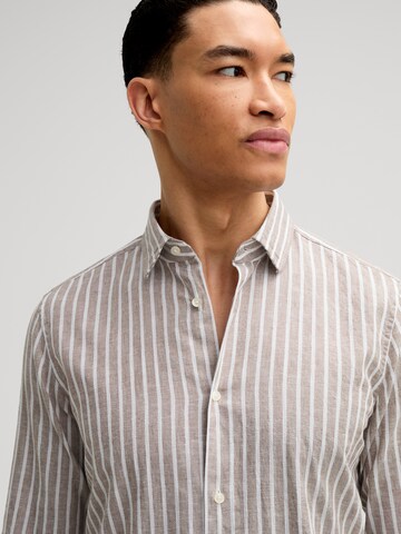 Coupe slim Chemise 'Pit' JOOP! en marron