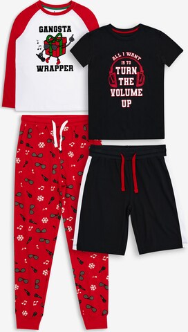 Threadboys Pajamas 'Mince Pie' in Red: front