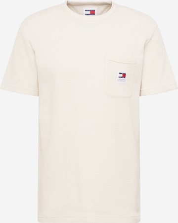 T-Shirt Tommy Jeans en beige : devant