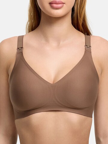 cfab (formerly creamy fabrics) - Bustier Sujetador 'Comfort Maternity Still-BH ohne Bügel' en marrón