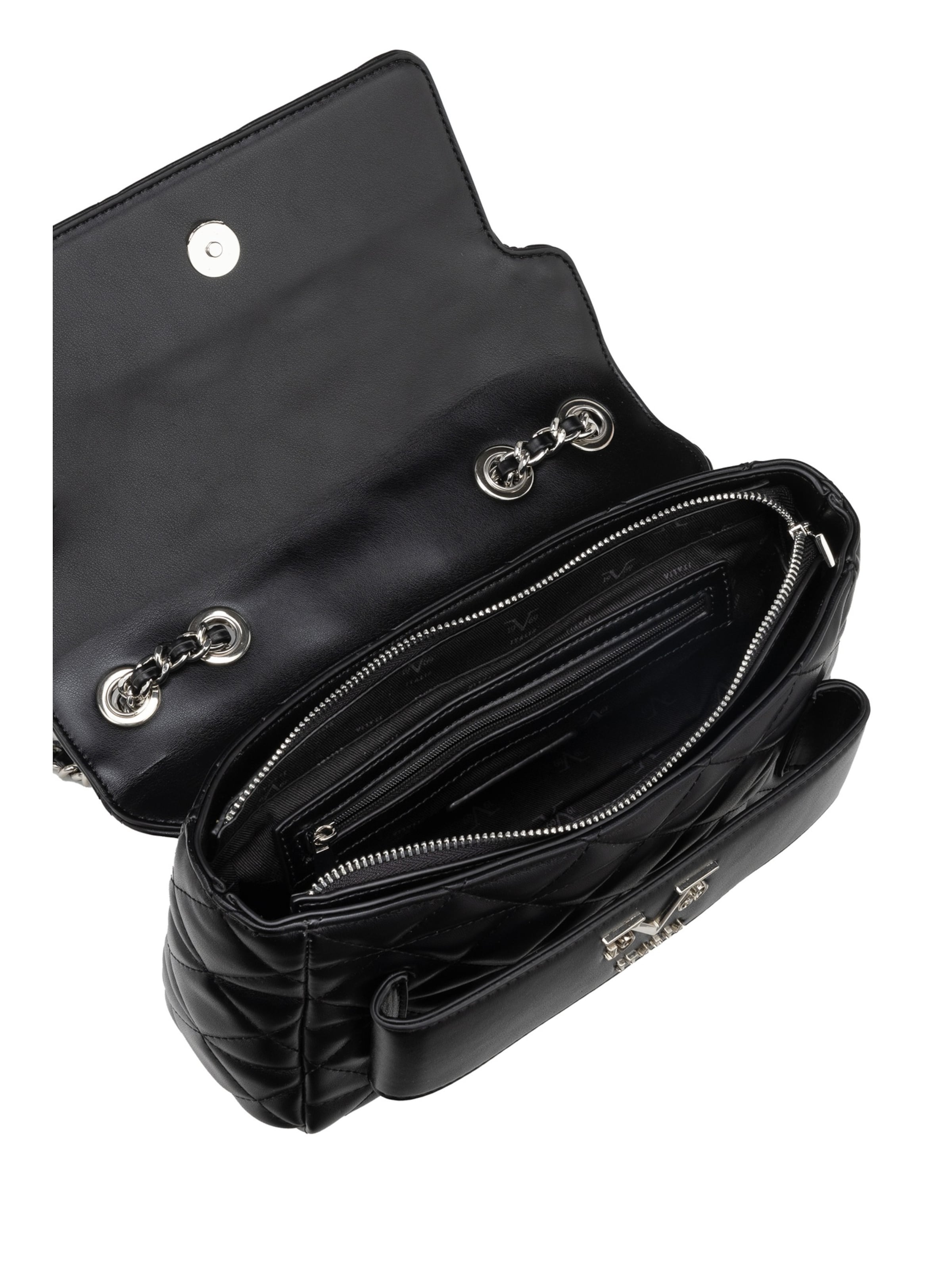 19V69 ITALIA Axelremsväska 'Gaia Silver' i svart