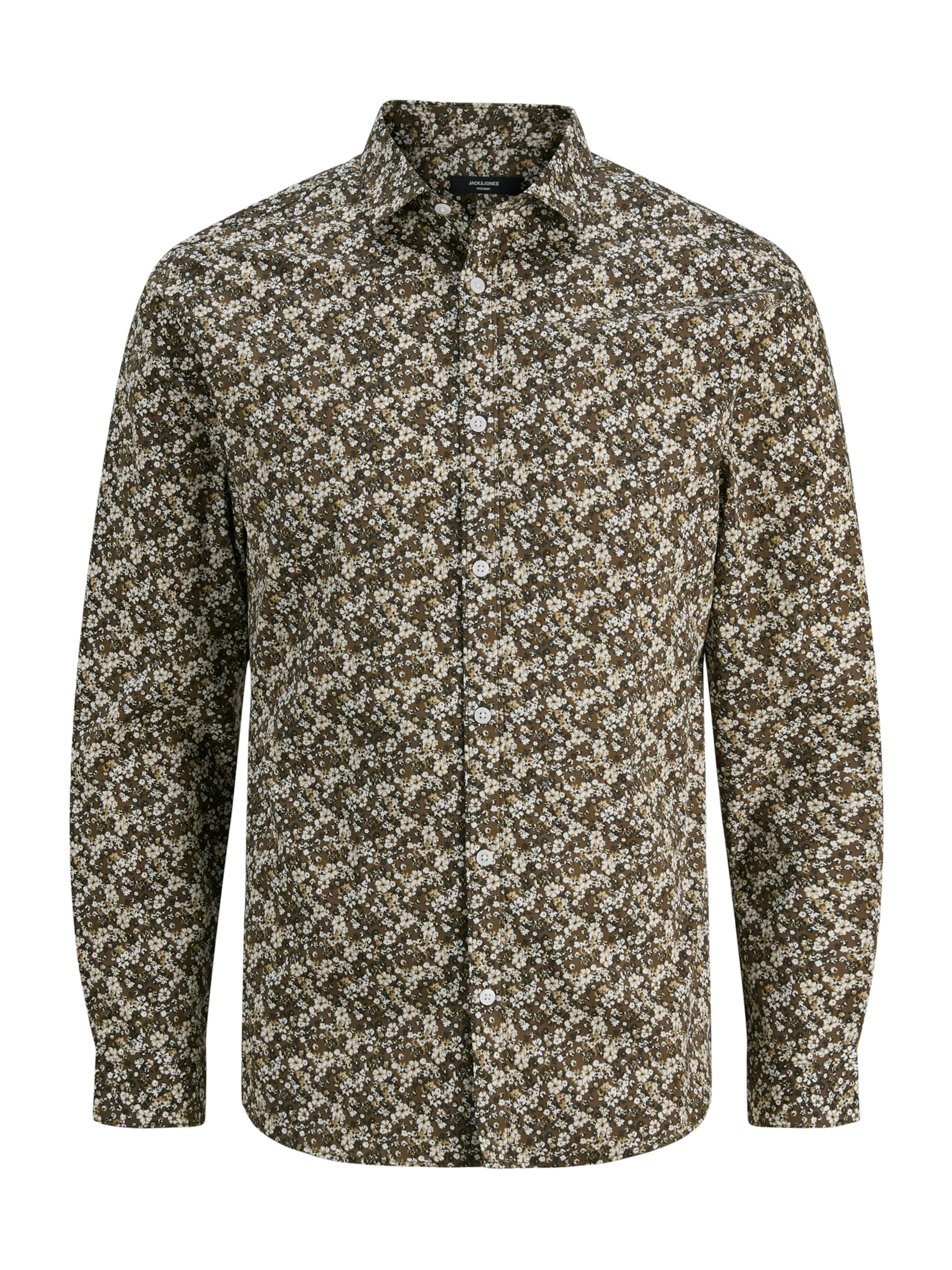 Cămașă 'JPRBL A Black Pool' JACK & JONES pe oliv / negru / alb, Vizualizare produs