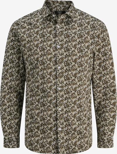 JACK & JONES Košulja 'JPRBL A Black Pool' u maslinasta / crna / bijela, Pregled proizvoda