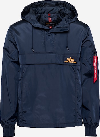 ALPHA INDUSTRIES Between-Season Jacket 'TT Anorak LW' in Blue: front