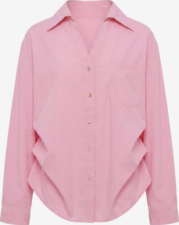 faina - Blusa em rosa: frente
