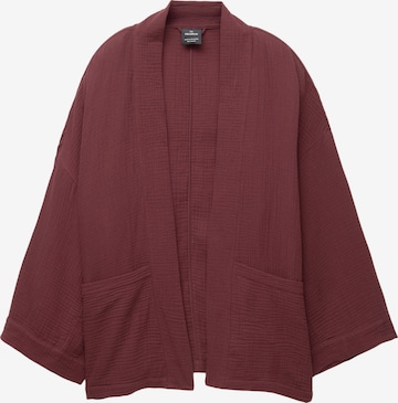 Kimono Pull&Bear en rouge : devant