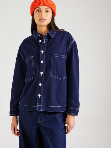 Veste mi-saison 'VILJE' ONLY en bleu : devant