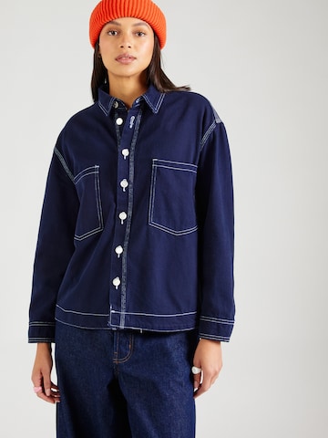 Veste mi-saison 'VILJE' ONLY en bleu : devant