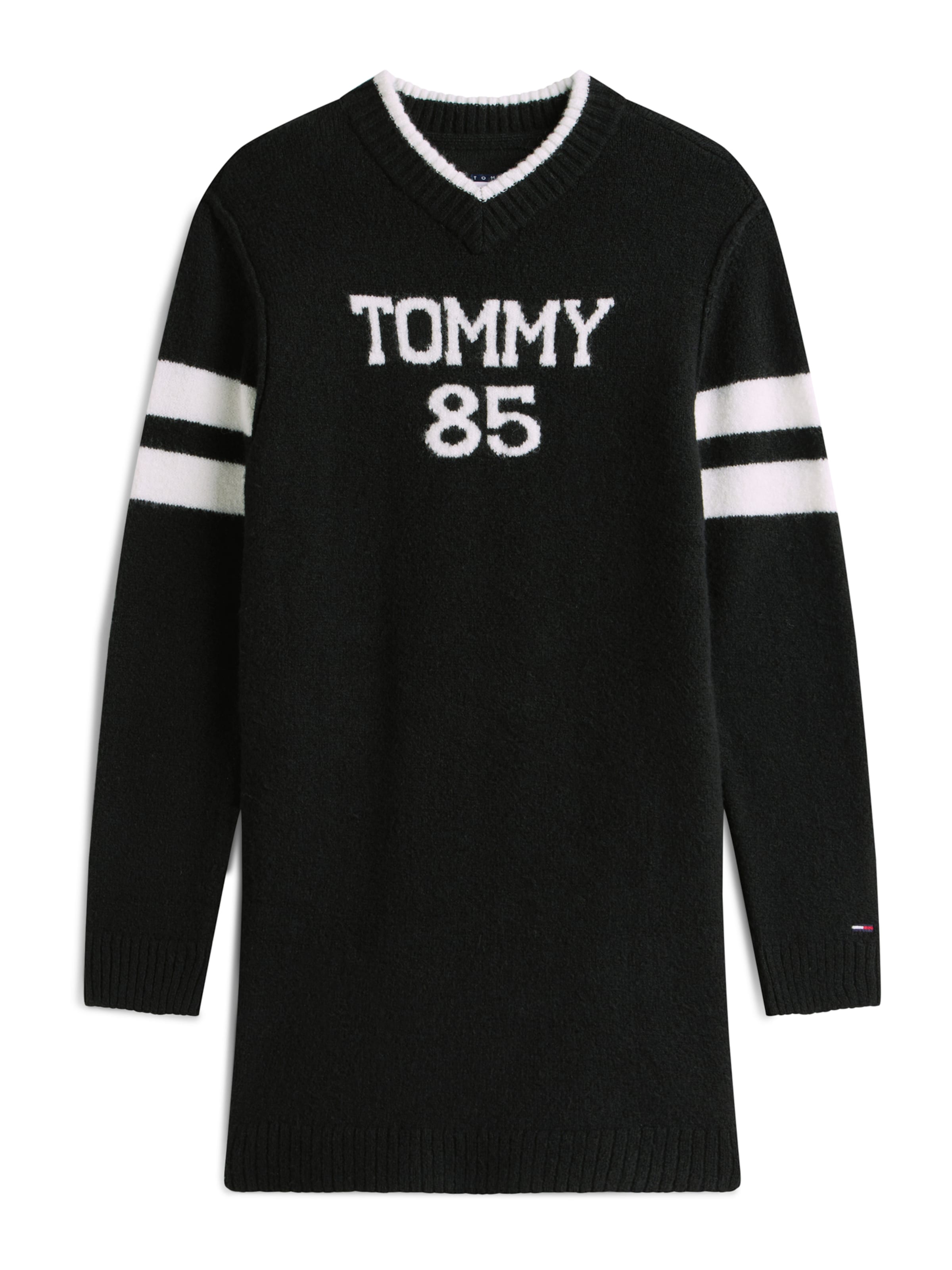 Robes en maille Tommy Jeans en noir : devant