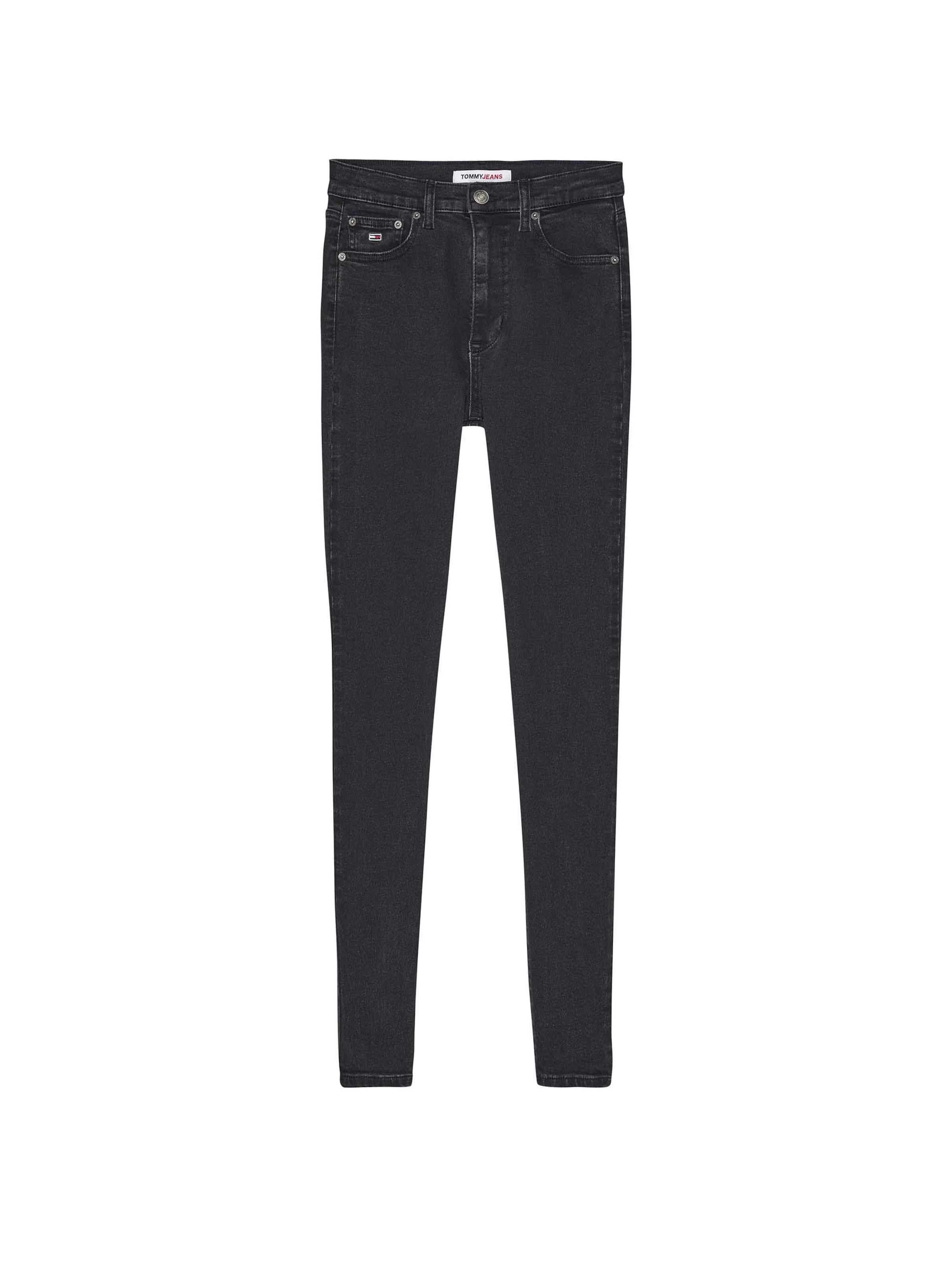 Tommy Jeans tavaline Teksapüksid 'SYLVIA HIGH RISE SKINNY', värv must: eest vaates