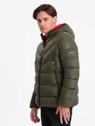 Veste d’hiver 'OM-JAHP-0145' Ombre en vert