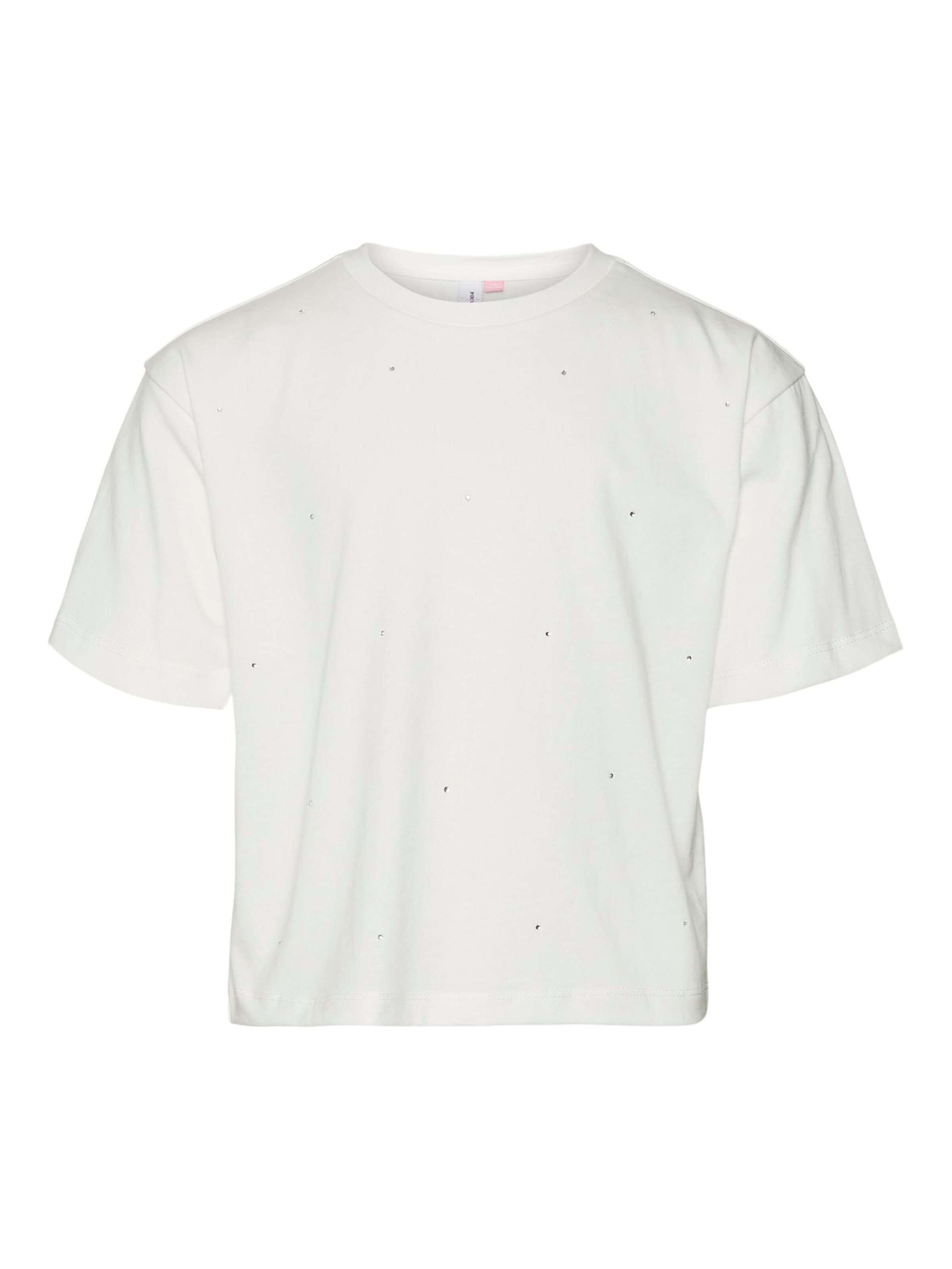 Vero Moda Girl Shirt 'VMSparkling' in White: front