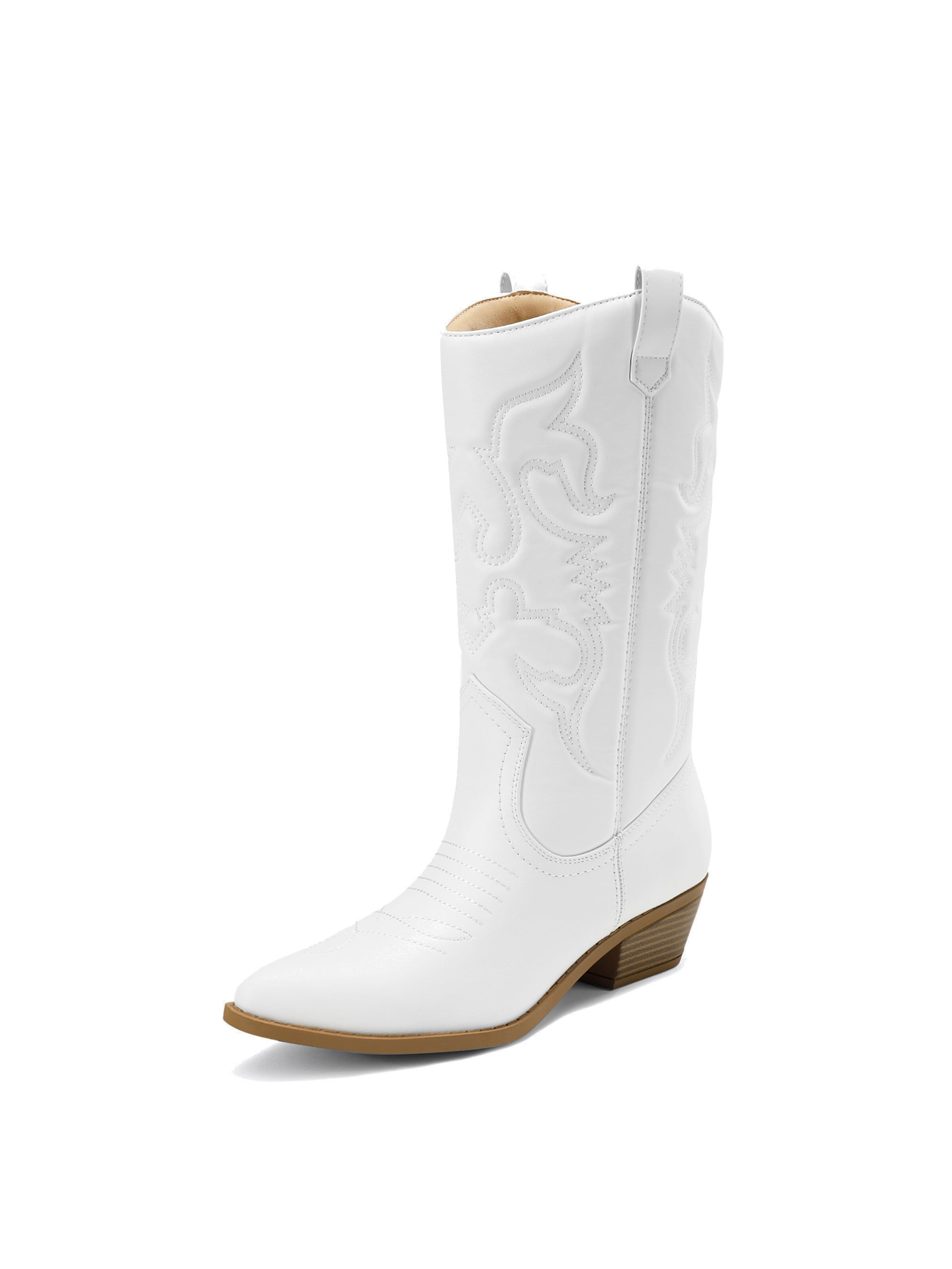 Boots 'DREAM PAIRS Klassische stiefel für Damen' Dream Pairs en blanc : devant