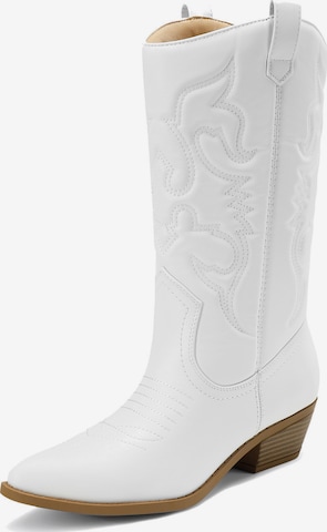 Boots 'DREAM PAIRS Klassische stiefel für Damen' Dream Pairs en blanc : devant