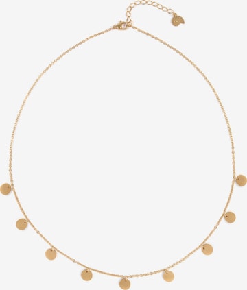 Hey Happiness Halsband 'Balance' i guld: framsida