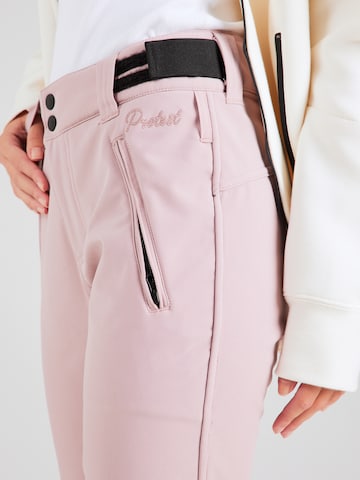 PROTEST Regular Outdoor Pants 'LOLE' in Pink