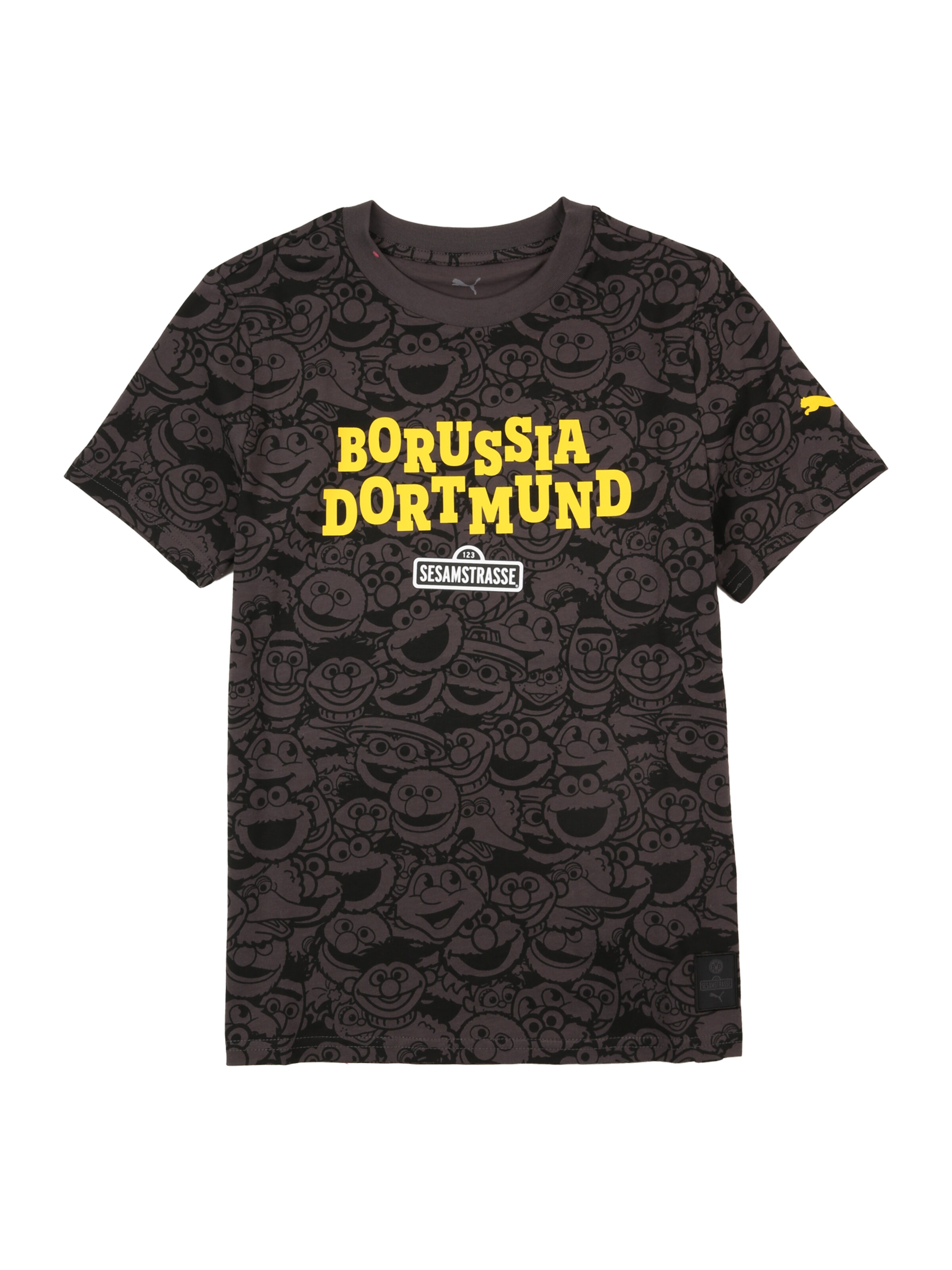 PUMA Μπλουζάκι 'BVB x Sesame Street' σε μαύρο: μπροστά