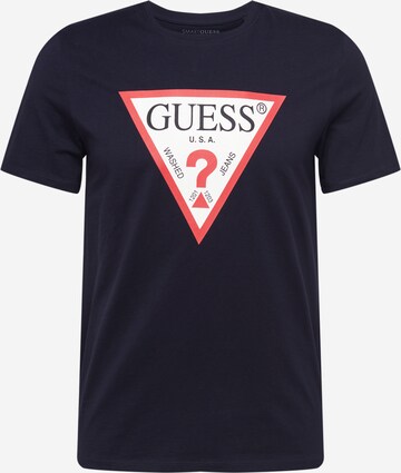 GUESS Majica | modra barva: sprednja stran