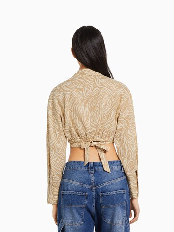 Bershka Bluse in Beige