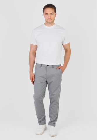 Effilé Pantalon 'Peter Maffein' Kleinigkeit en gris