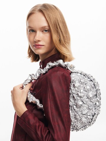 Desigual Handtas in Zilver: voorkant