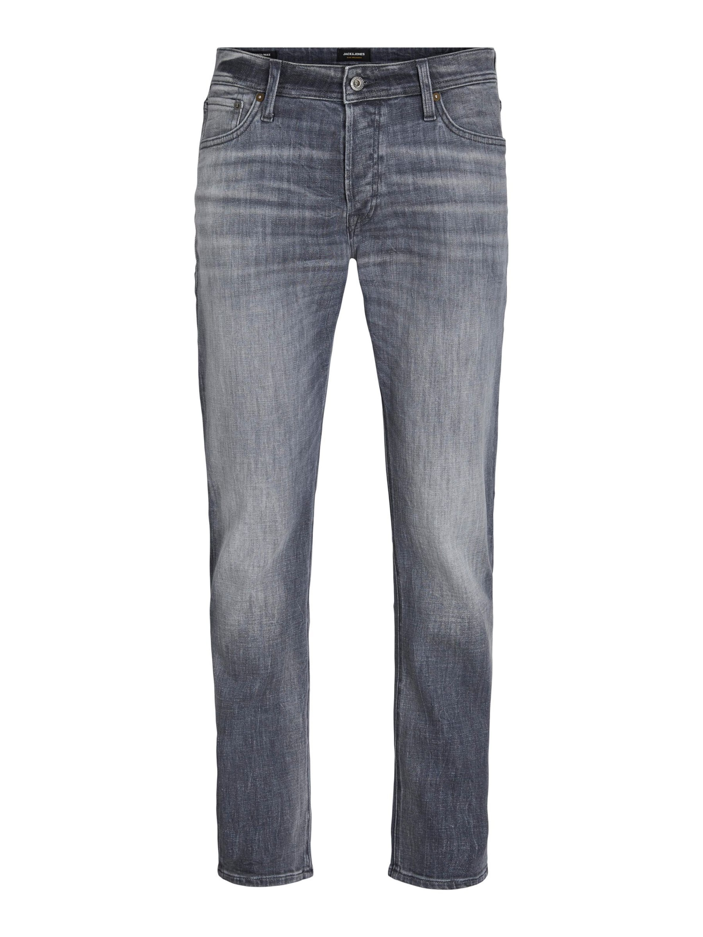 JACK & JONES Regular Jeans 'Mike' in Grijs: voorkant