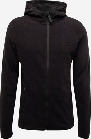 4F Athletic fleece jacket 'Polar M121' in Black: front