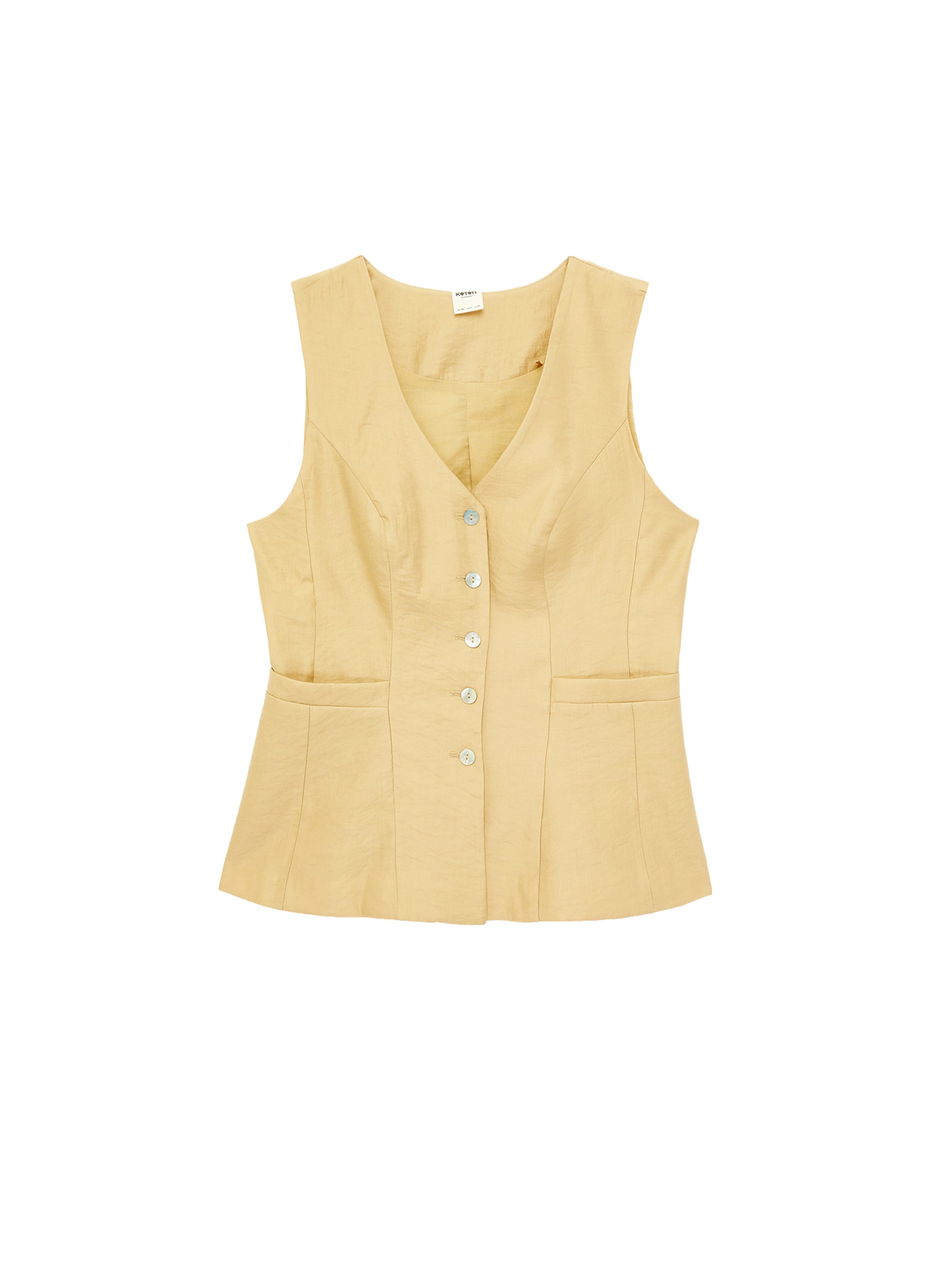 Koton Gilet in Geel: voorkant