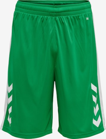 Hummel Sportbroek in Groen: voorkant