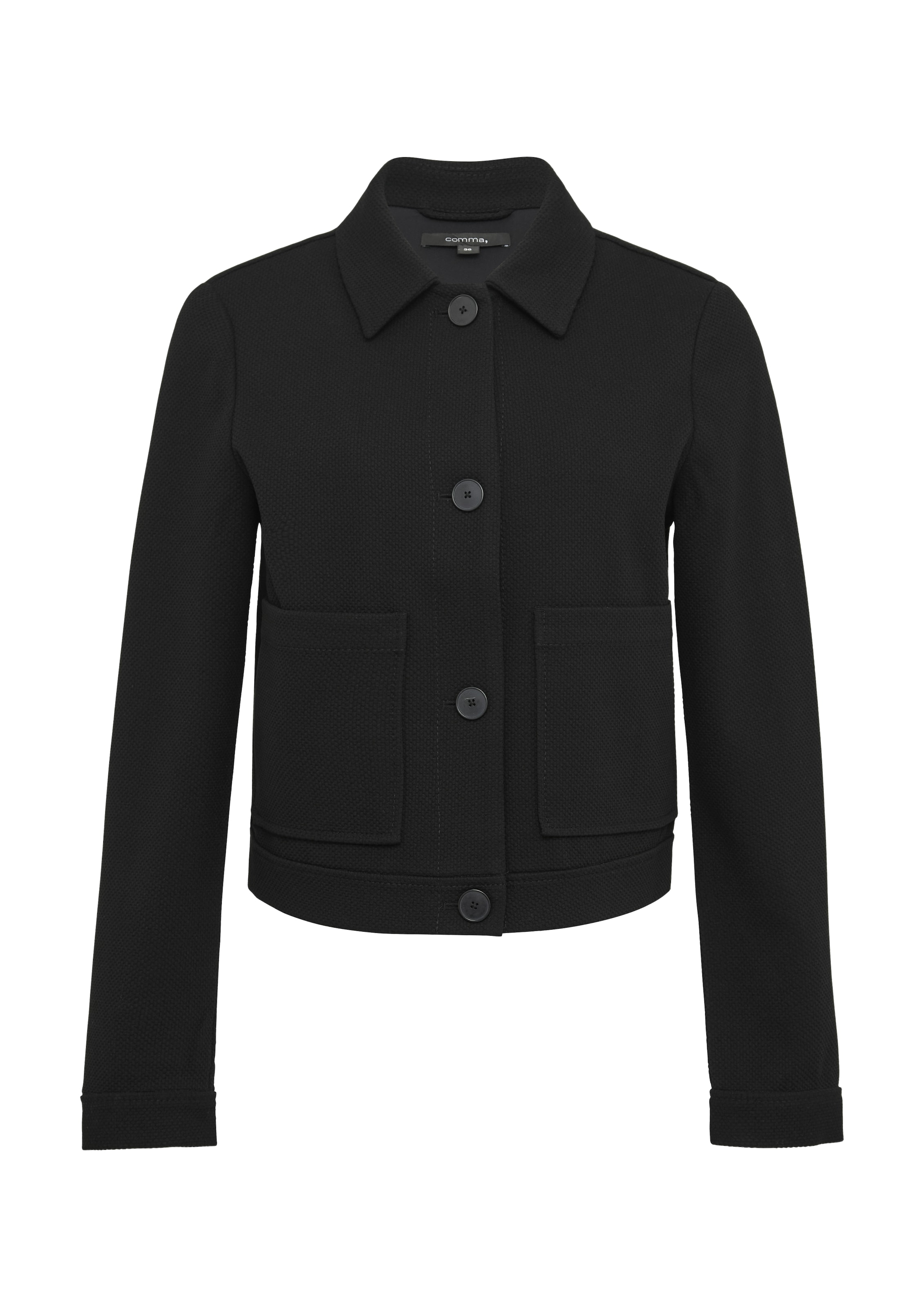 COMMA Prehodna jakna | črna barva: sprednja stran