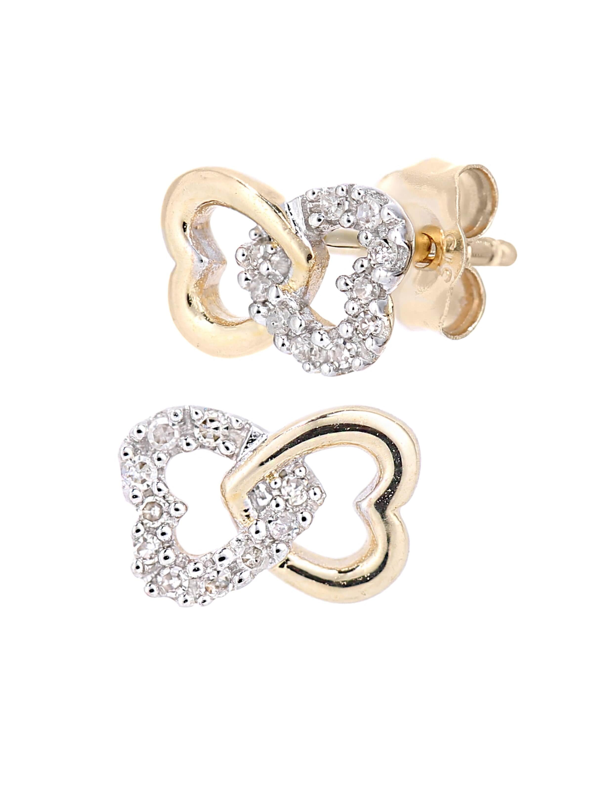 Boucles d'oreilles DIAMANT LETERNEL en or : devant