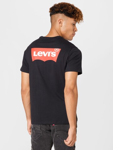 LEVI'S ® Regular Shirt 'Graphic Crewneck Tee' in Schwarz