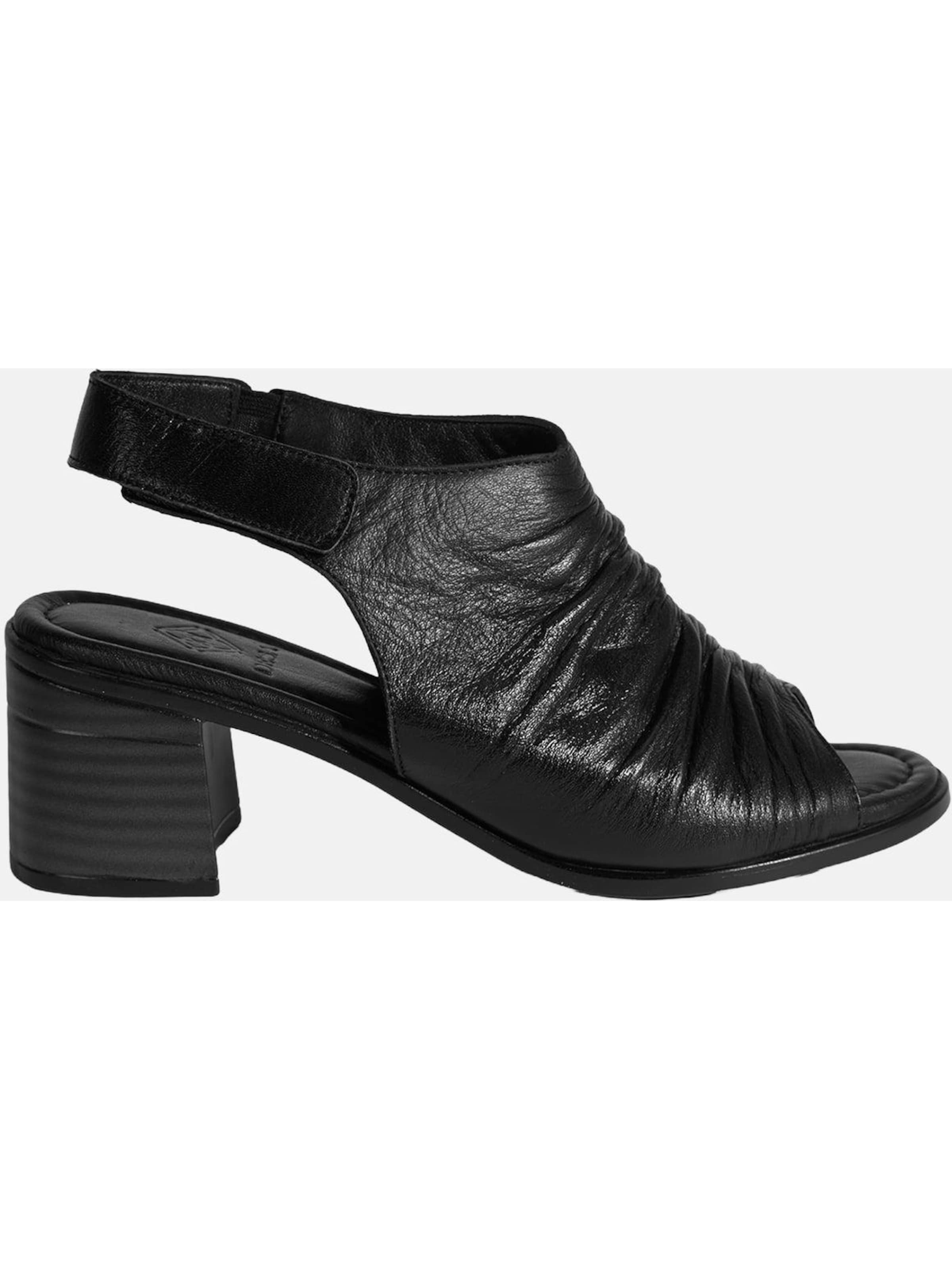 Desa T-Bar Sandals 'Sandalen' in Black: front