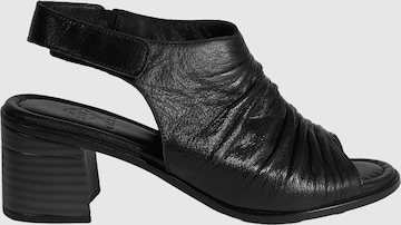 Desa T-Bar Sandals 'Sandalen' in Black: front
