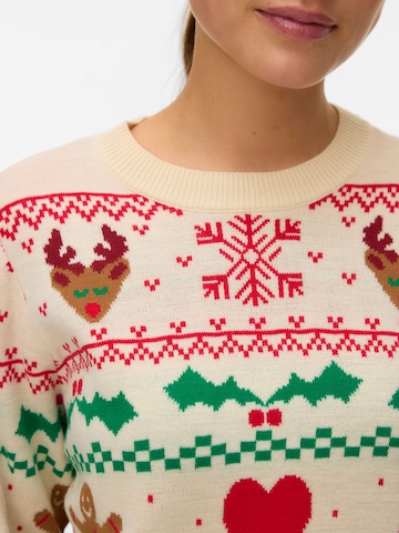 VERO MODA Trui 'VMNewchristmasstuff' in Wit
