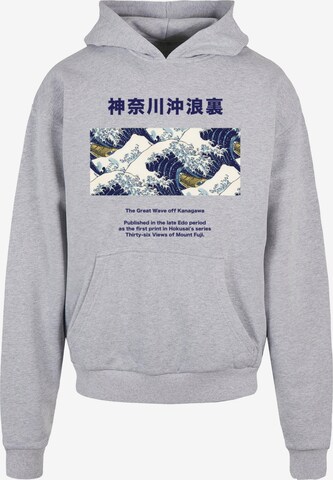 Felpa 'APOH - Hokusai 36' di Merchcode in grigio: frontale