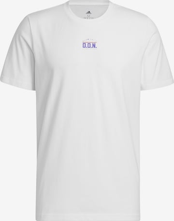 ADIDAS SPORTSWEAR Functioneel shirt 'Donovan Mitchell' in Wit: voorkant